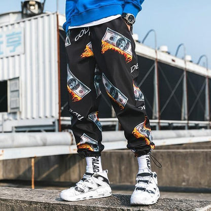 Flame Money Joggers by White Market