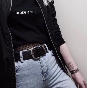 "Broke Artist" Tee by White Market