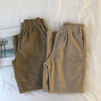 Vintage Unisex Corduroy Trousers by White Market