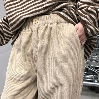 Vintage Unisex Corduroy Trousers by White Market