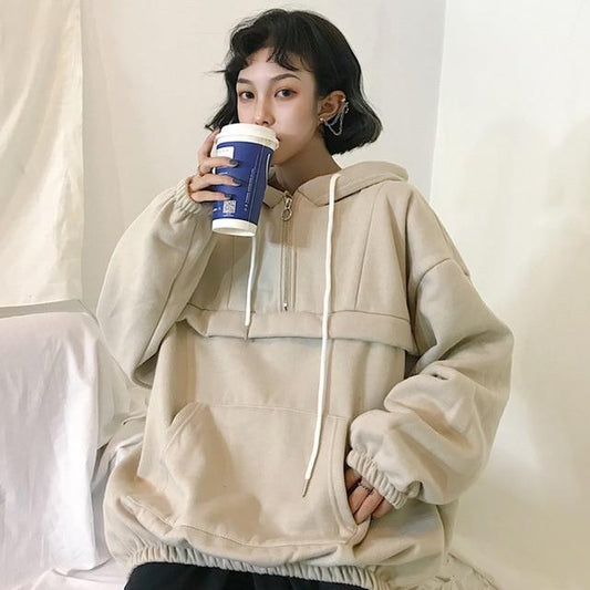 Oversized Vintage Korean Pullover by White Market