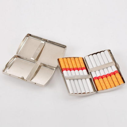 White Copper Engraved Cigarette Case - Holds 12 by White Market