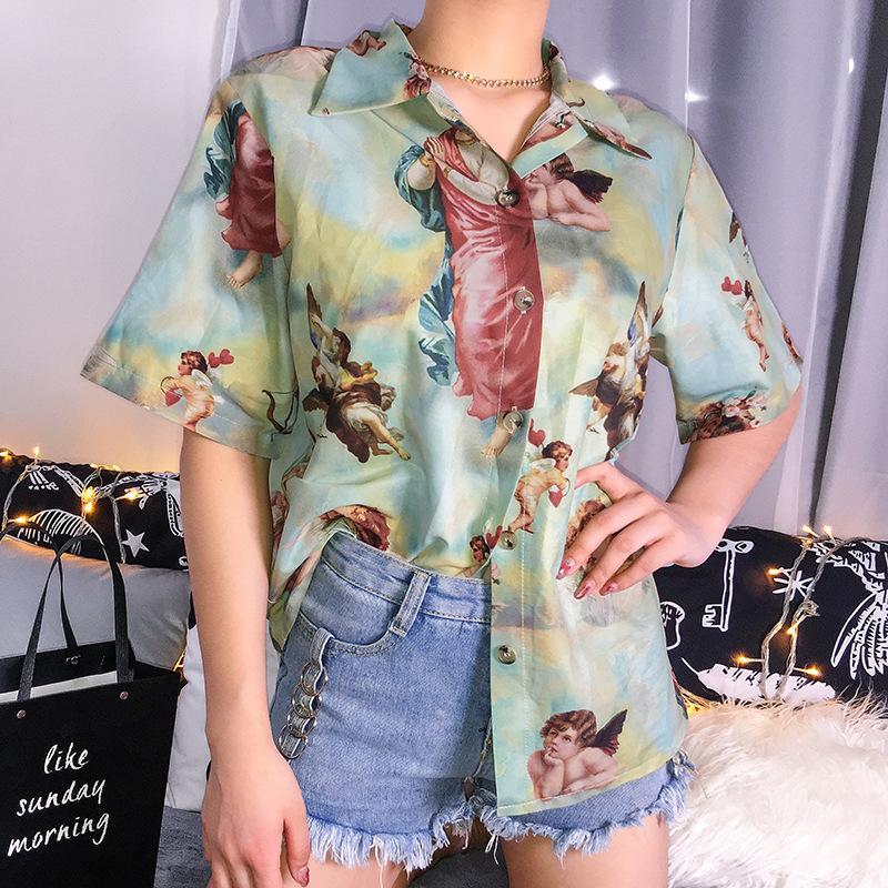 Angel Button Up Shirt by White Market