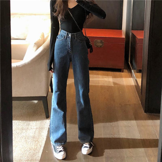 High Waisted Wide Leg Vintage Fit Jeans by White Market
