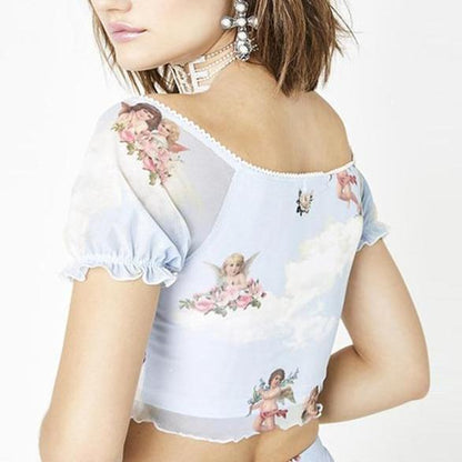 Heaven Cropped Top by White Market