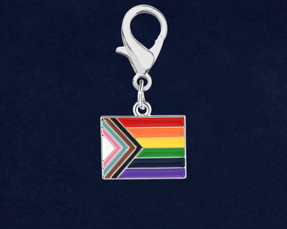 Daniel Quasar Progress Pride Flag Hanging Charms by Fundraising For A Cause