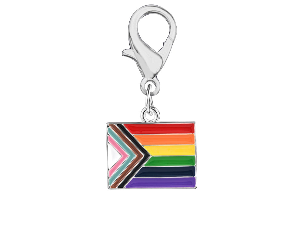 Daniel Quasar Progress Pride Flag Hanging Charms by Fundraising For A Cause