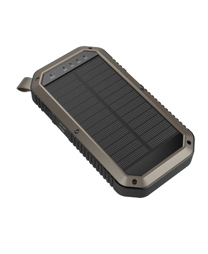 Sun Chaser Mini Solar Powered Wireless Phone Charger 10,000 mAh With LED Flood Light by VistaShops