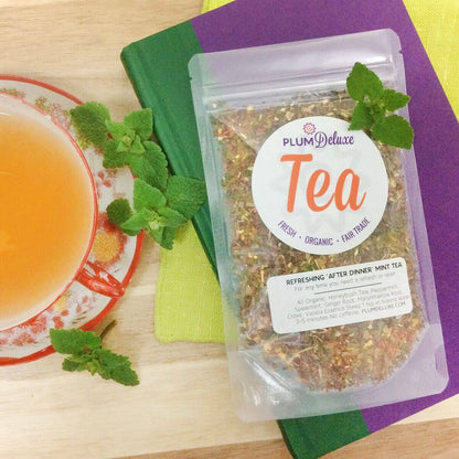 Refreshing After Dinner Mint Tea (Peppermint - Spearmint) by Plum Deluxe Tea