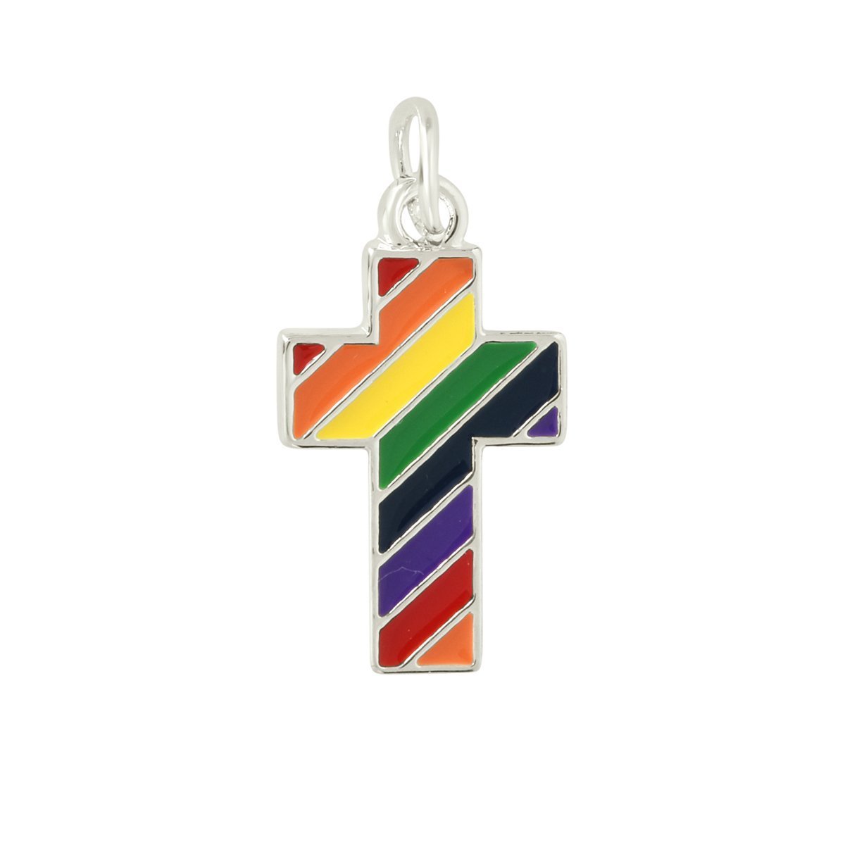 Rainbow Cross Gay Pride Charms by Fundraising For A Cause