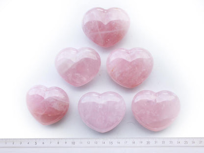 Valentines Gift Rose Quartz Decorative Hearts - sold per piece by OMSutra