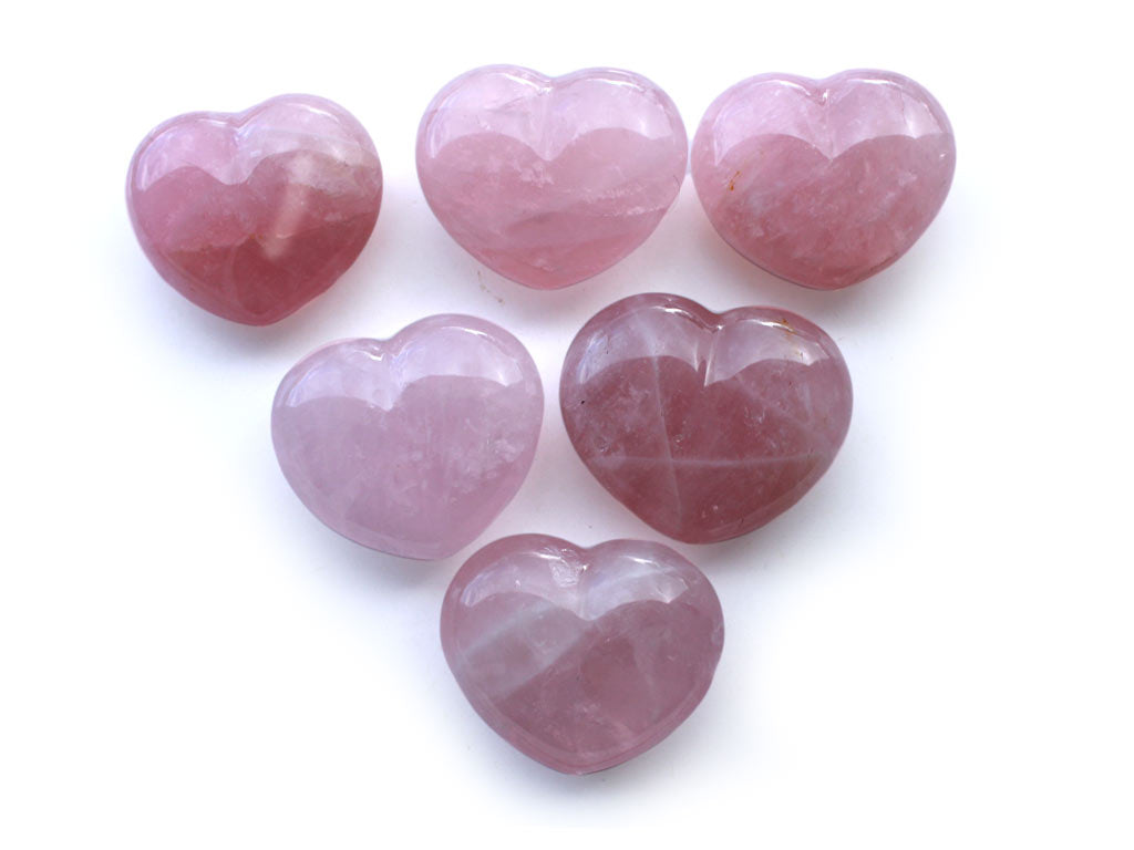 Valentines Gift Rose Quartz Decorative Hearts - sold per piece by OMSutra