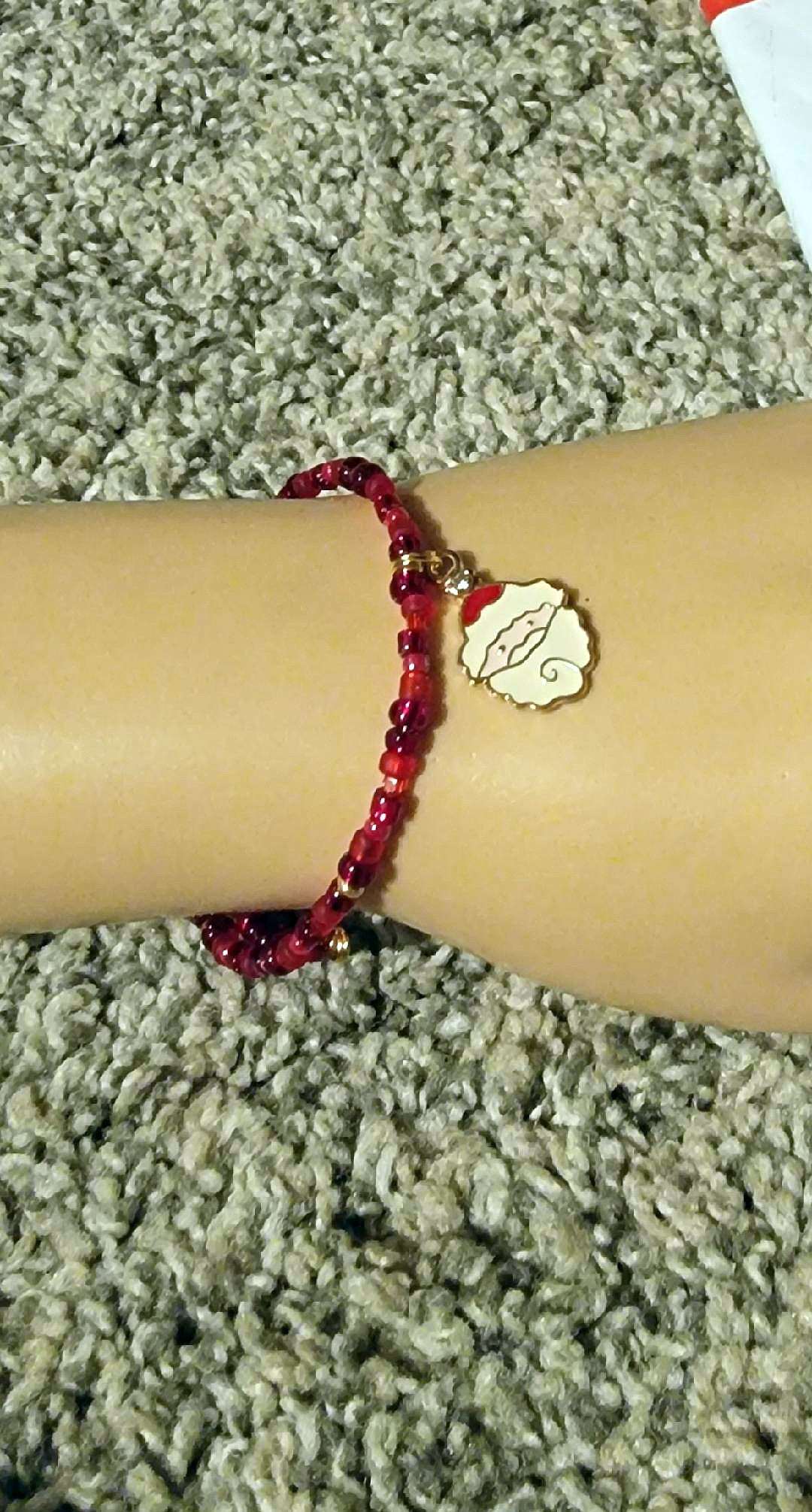 Christmas Memory Wire Bracelets by Fashion Hut Jewelry