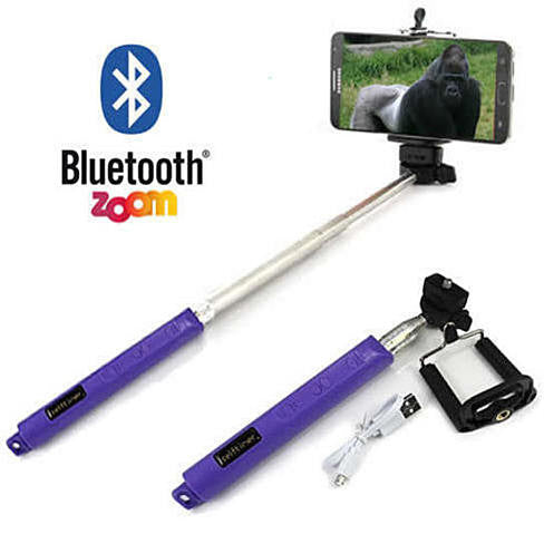 Selfi Monopod Telescopic Stick with Bluetooth & Zoom controls by VistaShops