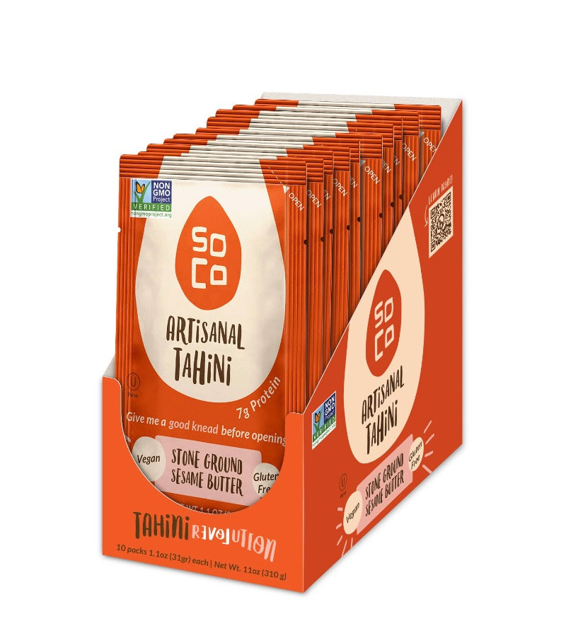 Squeeze Packs: Artisanal Tahini (Box of 10) by eatsoco