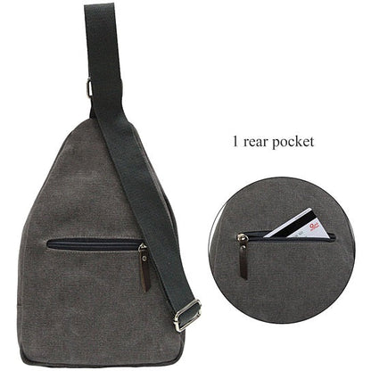 Sling Cling Cotton Canvas Messenger Bag in 5 Colors by VistaShops