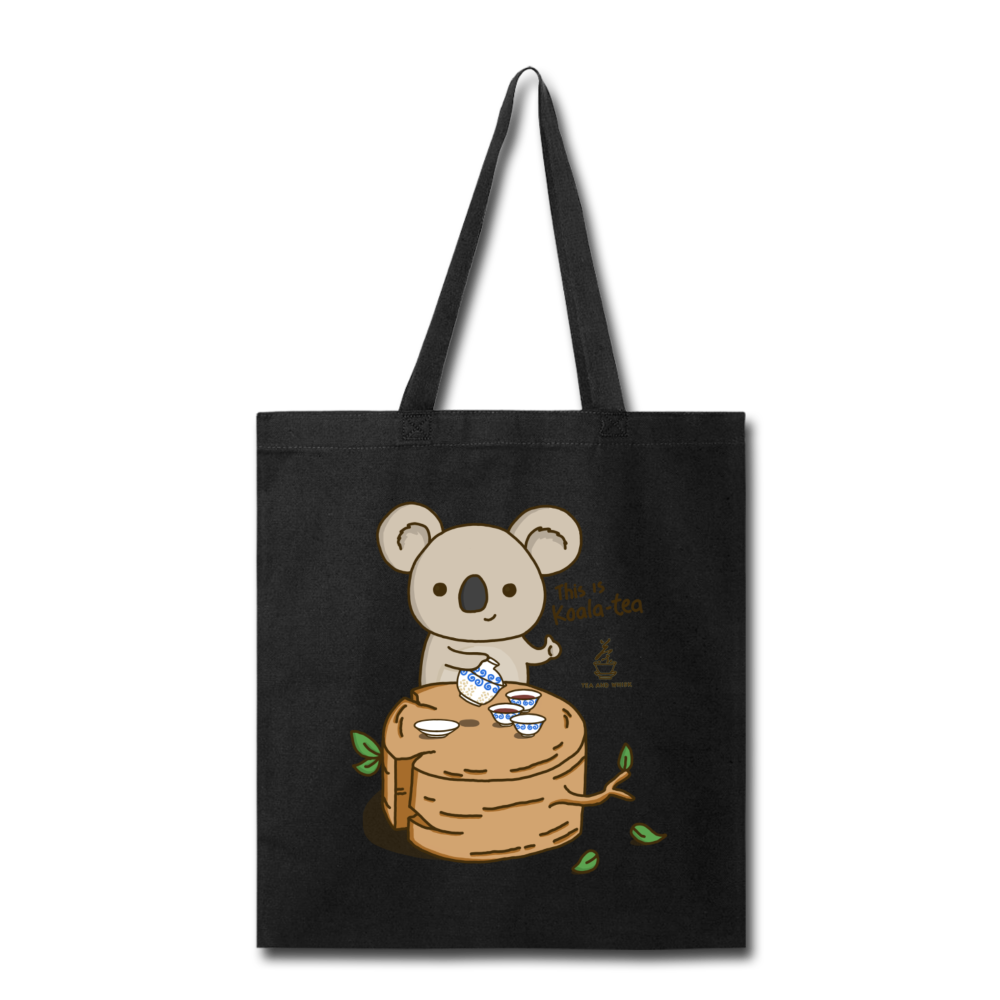 This is Koala-tea Tote Bag by Tea and Whisk