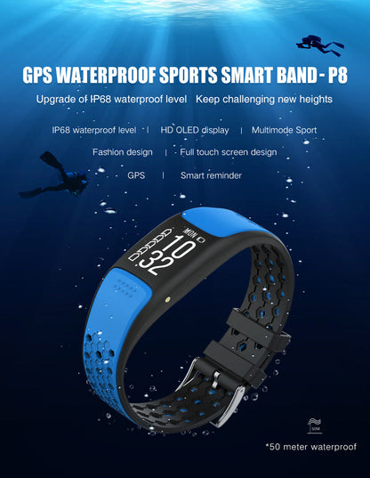 Smart Fit Sporty Fitness Tracker and Waterproof Swimmers Watch by VistaShops