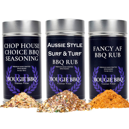 Surf & Turf BBQ Seasonings Collection - 3 Pack by Gustus Vitae