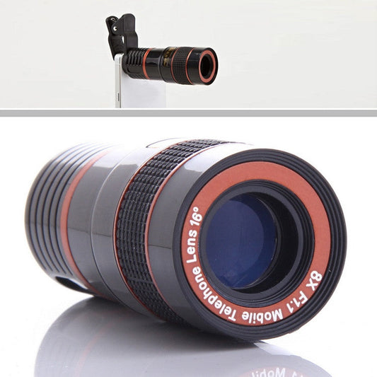 Telephoto PRO Clear Image Lens Zooms 8 times closer! For all Smart Phones & Tablets with Camera by VistaShops