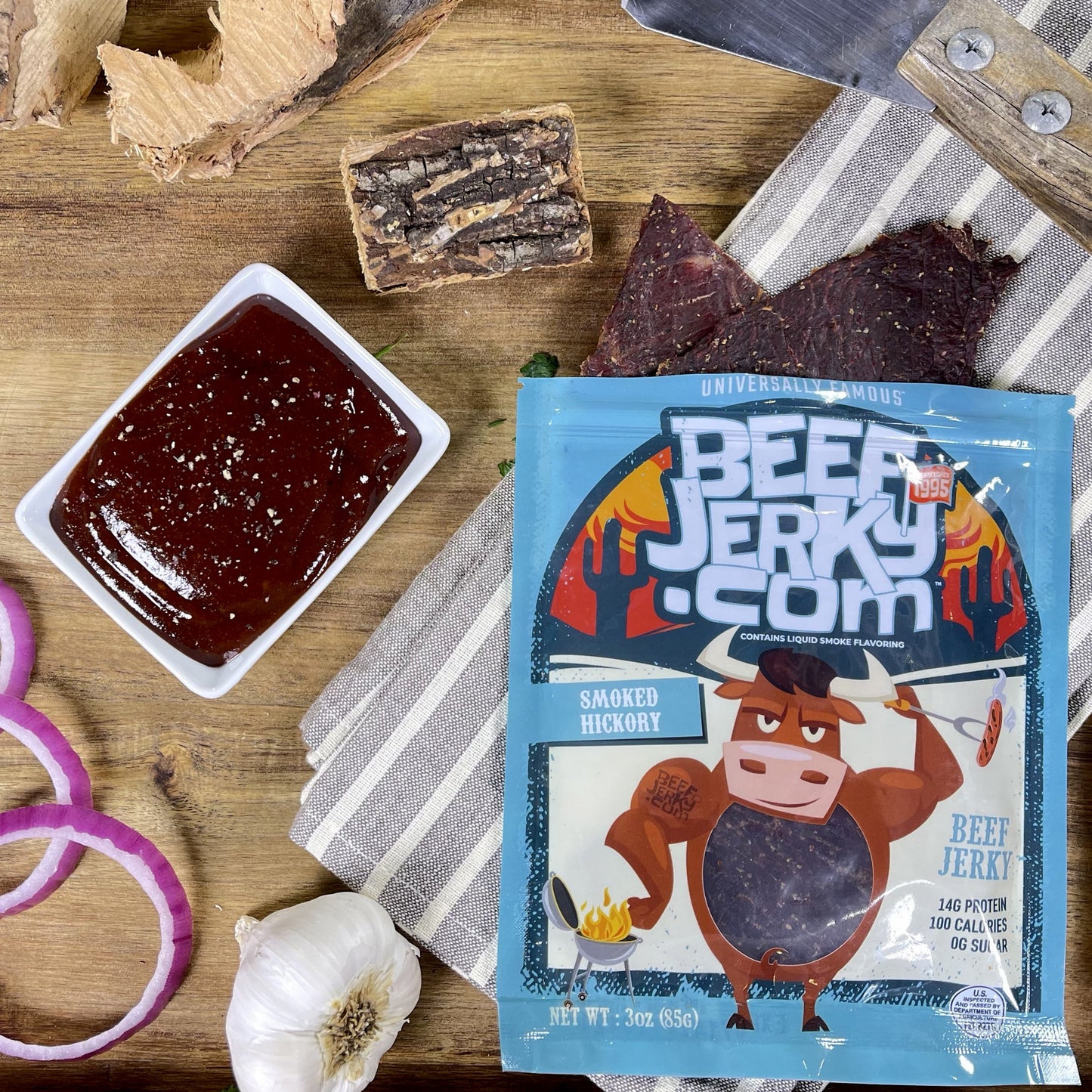 Smoked Hickory Beef Jerky (3oz bag) by BeefJerky.com