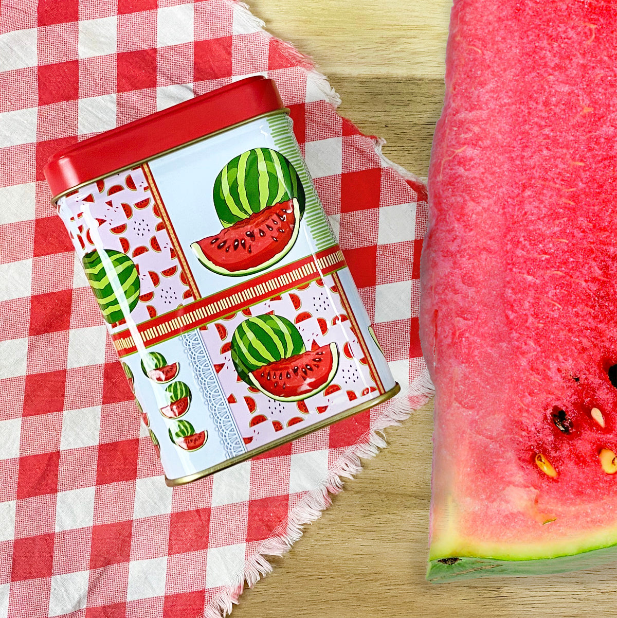 Watermelon Tea Tin by Plum Deluxe Tea