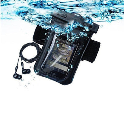 Waterproof Bag for you Smartphone with Music Out Jack and Waterproof Headphones by VistaShops