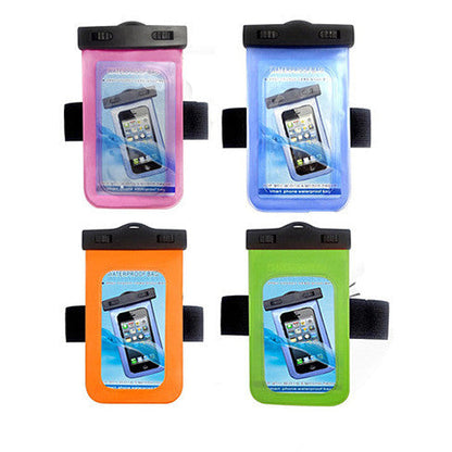 Waterproof Bag for you Smartphone with Music Out Jack and Waterproof Headphones by VistaShops