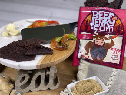 Spicy Teriyaki Buffalo Jerky (3oz bag) by BeefJerky.com