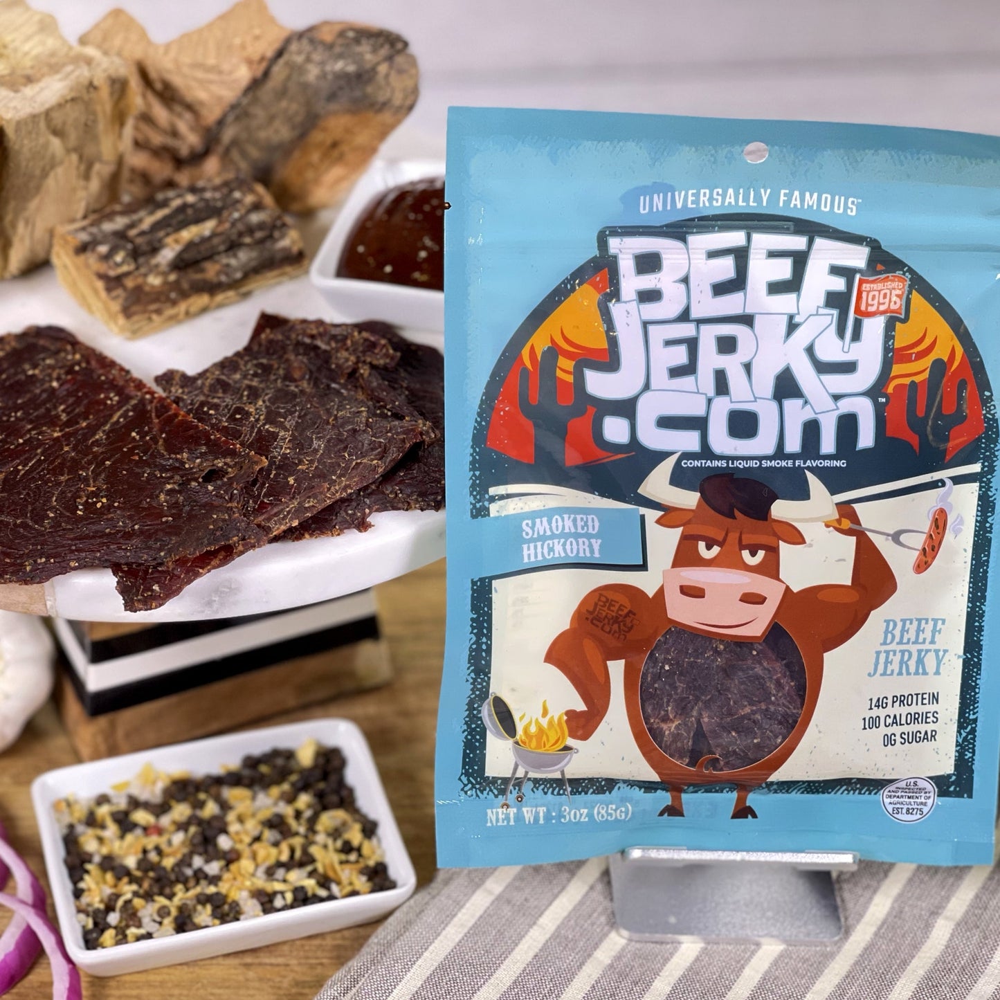 Smoked Hickory Beef Jerky (3oz bag) by BeefJerky.com