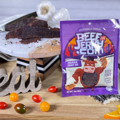 Premium Prime Rib Beef Jerky (3oz bag) by BeefJerky.com